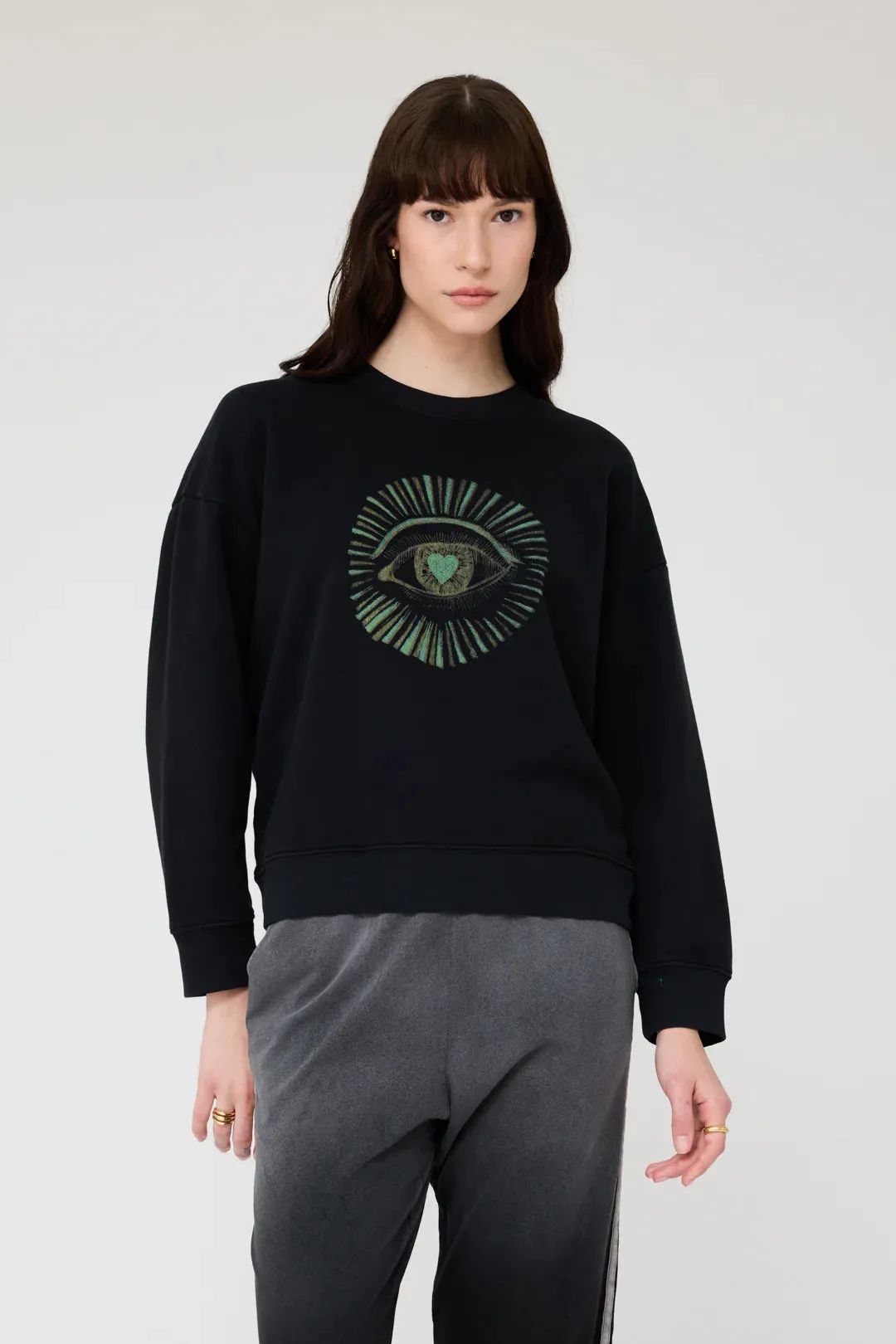 YVES SWEATSHIRT - BLACK