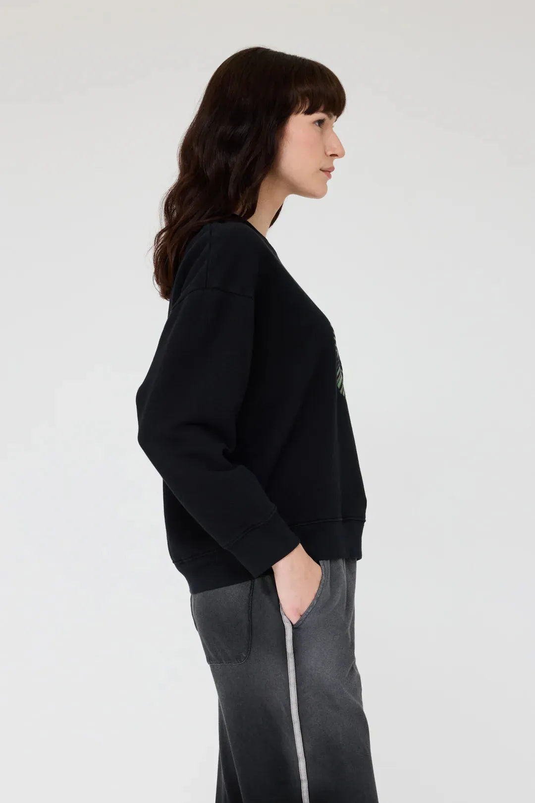 YVES SWEATSHIRT - BLACK