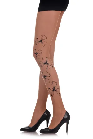 ZOHARA VIOLETS Beige Tights